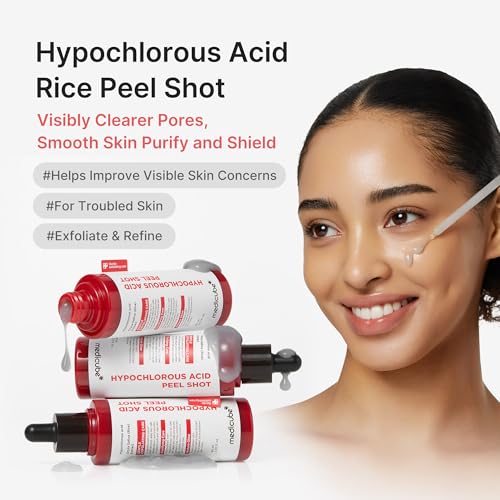 medicube Clear & Calm Skin Duo: Hypochlorous Acid Peel Shot and 3H Relief Cream | Gentle Exfoliating Serum for Dead Skin Cells and Calm with Daily Soothing Moisturizer | For Clearer, Smoother Skin