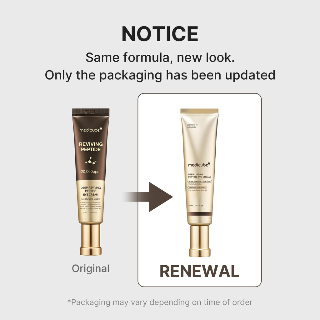 medicube Eye Serum with Salmon DNA PDRN & Pink Peptides | 99% Purity Retinol for Fine Lines | PDRN & Niacinamide for Uneven Skin Tone | Korean Skincare, 1.01 fl.oz