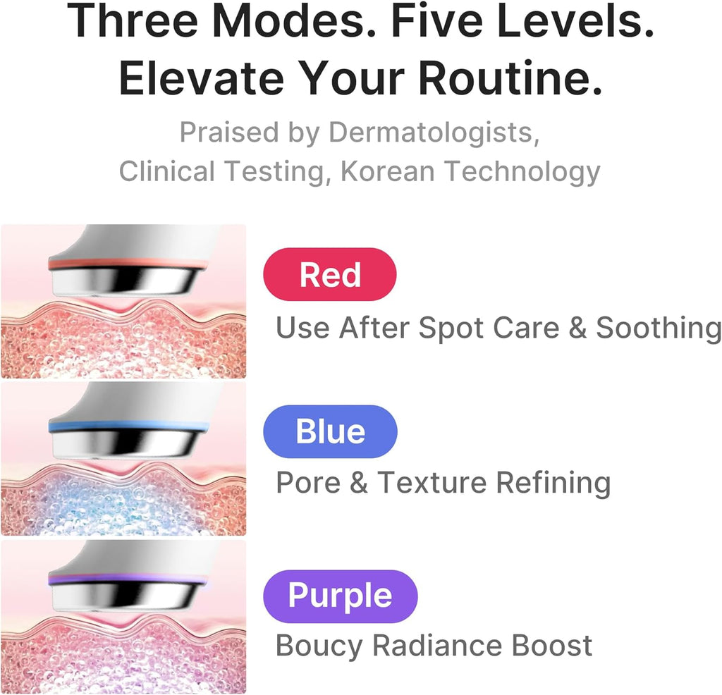 medicube Glass Glow Booster Device Duo | 3-Mode Facial Device for Radiant, Calming, and Bouncy-Looking Skin | Salmon DNA PDRN, Peptides & Niacinamide for Hydration & Firm-Looking Skin, Pink