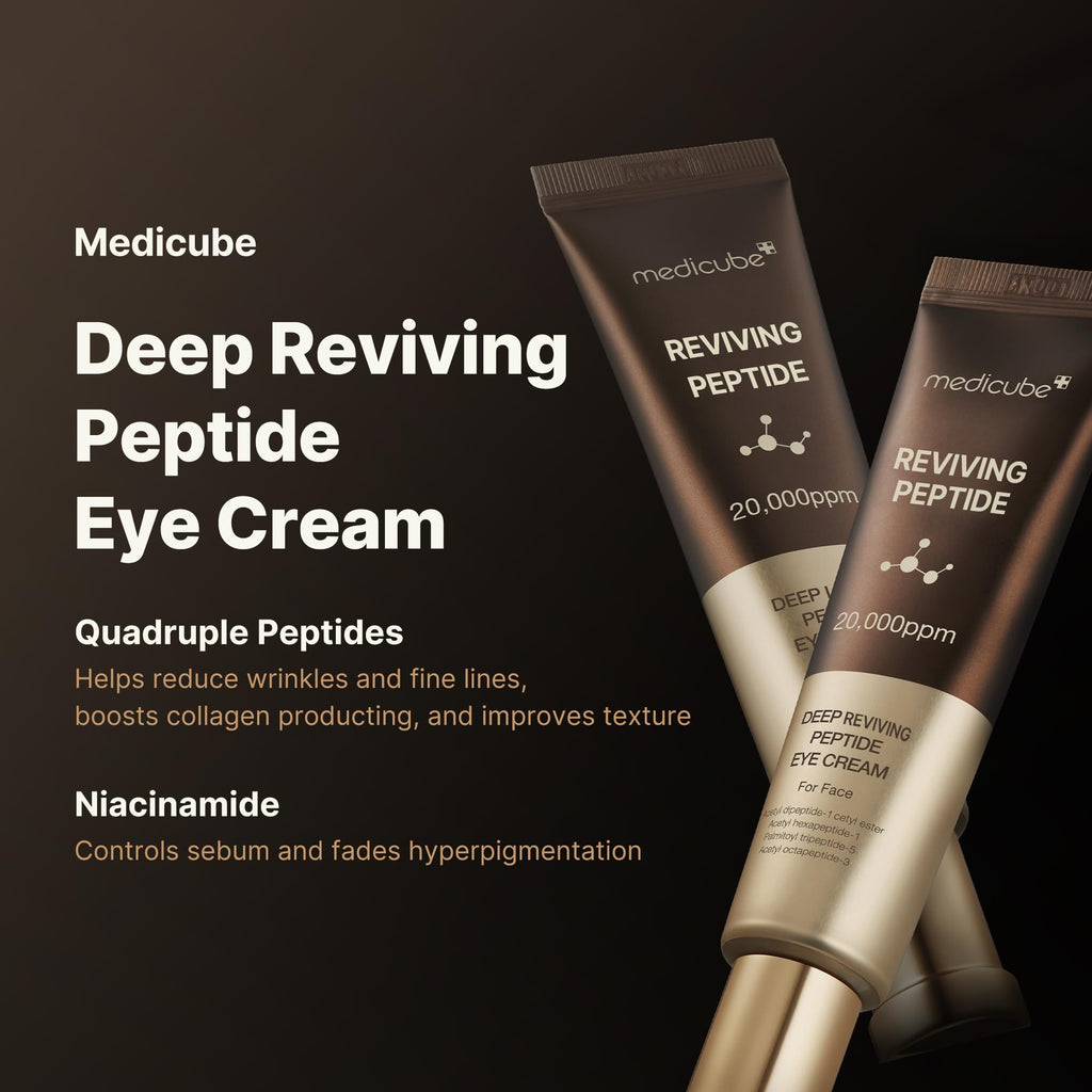 medicube Eye Serum with Salmon DNA PDRN & Pink Peptides | 99% Purity Retinol for Fine Lines | PDRN & Niacinamide for Uneven Skin Tone | Korean Skincare, 1.01 fl.oz